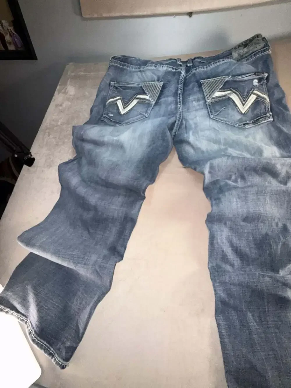 Salvage Supply Straight Relaxed Fit Distressed Jeans Size 44R (B1-2062)
